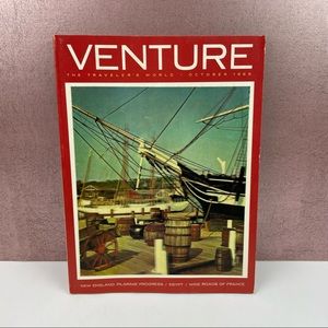 Vintage Venture Magazine The Traveler's World October 1965 New England France